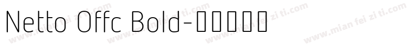 Netto Offc Bold字体转换